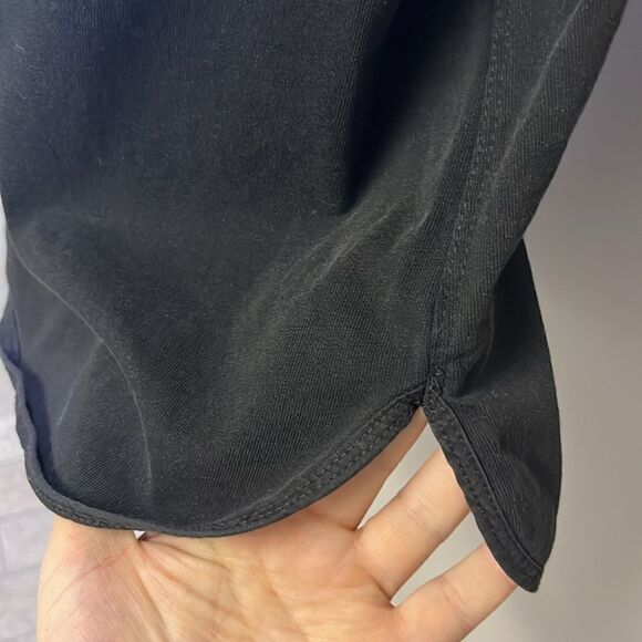 ZARA Black Pull-On Spaghetti Strap Cotton Romper w/ Attached Belt Straps- Large - Picture 5 of 15